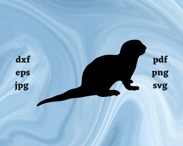 Sea Otter SVG Cut File SVG Northern Light SVG 