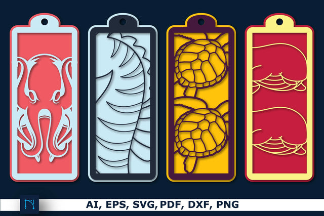 Sea Papercut Bookmarks SVG File Bundle SVG MD JOYNAL ABDIN 