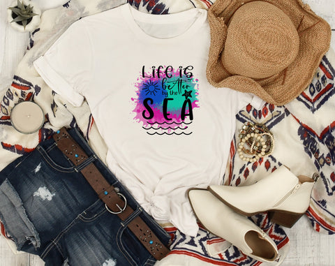 Sea Sublimation Designs Bundle, 6 Sea Quotes PNG Files, Sea Shirt PNG, Life Is Better By The Sea PNG, Sea You Soon PNG, Sea Vibes PNG Sublimation HappyDesignStudio 