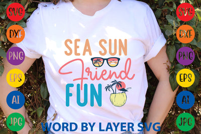 Sea Sun Friend Fun, Summer SVG SVG Rafiqul20606 