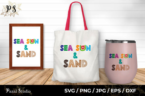 Sea Sun & Sand SVG Pazal Studio 