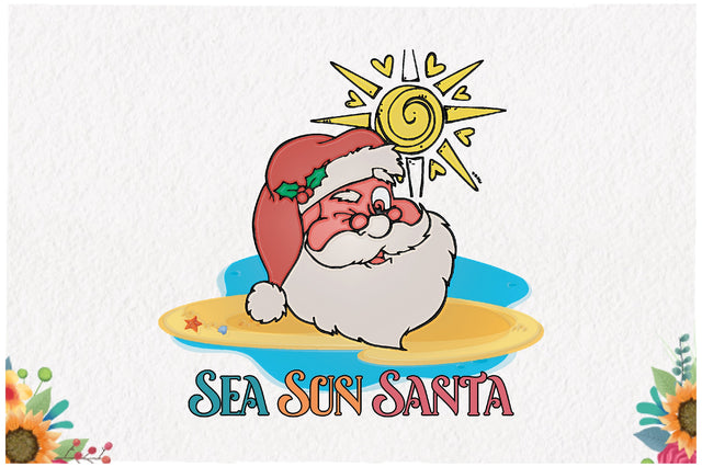 Sea Sun Santa Christmas in July Sublimation Sublimation Jagonath Roy 