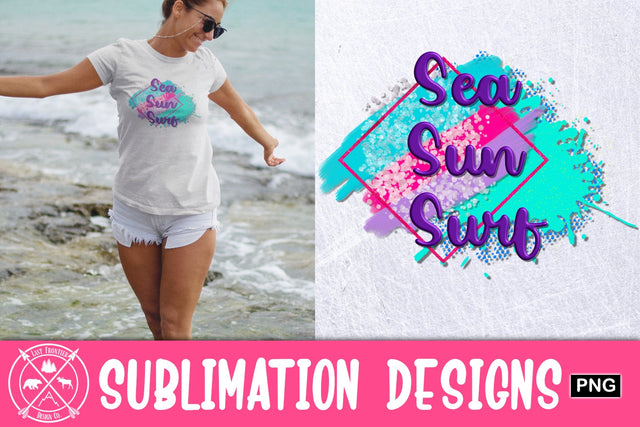Sea Sun Surf sublimation graphic Sublimation Last Frontier Design Co. 