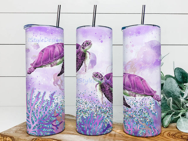 Sea Turtle 20oz Tumbler Design Png, Turtle Undersea Water Tumbler, Turtle Tumbler, Sea Turtle Ocean Water Tumbler Wrap, Ocean Tumbler Png Sublimation iStyleDesign 