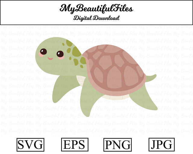 Sea Turtle - Animal SVG MyBeautifulFiles 