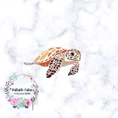 Sea Turtle Digital Download SVG Kuttablecuties 
