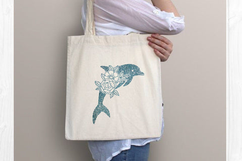 Sea Turtle Dolphin Angel Fish Seahorse whale Floral Mandala SVG dadan_pm 