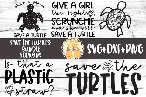 Sea Turtle SVG | Save The Turtles Bundle SVG Cheese Toast Digitals 