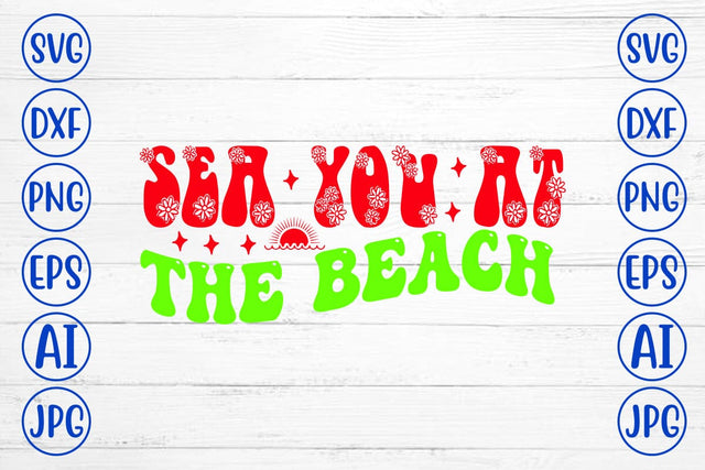 Sea You At The Beach Retro SVG SVG Syaman 