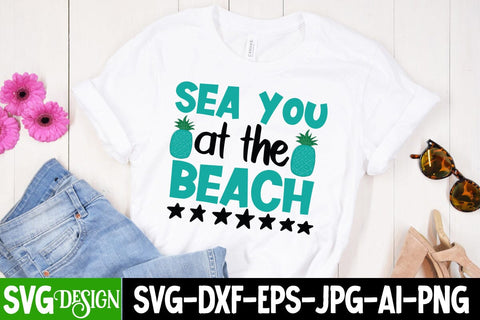 Sea You At The Beach SVG Cut File, Sea You At The Beach SVG Design , Summer SVG Cut File,Aloha Summer SVG Design, Summer SVG Quotes, Summer Sublimation PNG,Funny Summer SVG SVG BlackCatsMedia 