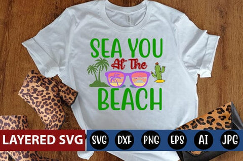 Sea You At The Beach Svg Cut File SVG Blessedprint 