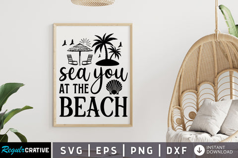 Sea you at the beach SVG SVG Regulrcrative 