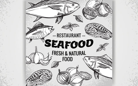Seafood Restaurant with Fresh & Natural SVG naemmiah021 
