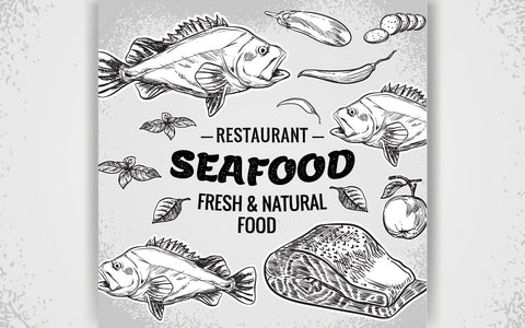 Seafood Restaurant with Fresh & Natural SVG naemmiah021 