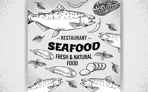Seafood Restaurant with Fresh & Natural SVG naemmiah021 