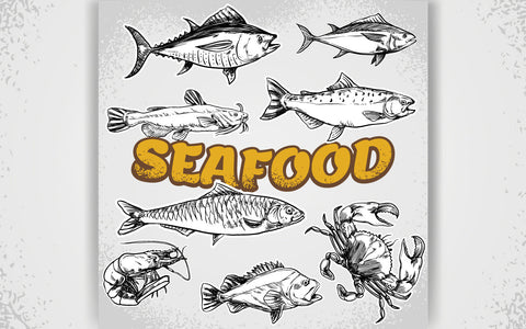 Seafood Restaurant with Fresh & Natural SVG naemmiah021 