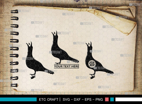 Seagull Monogram, Seagull Silhouette, Seagull SVG, Seagull Bird Svg, Seagull Wings Svg, Flying Seagull Svg, Bird Flying Svg, SB00314 SVG ETC Craft 