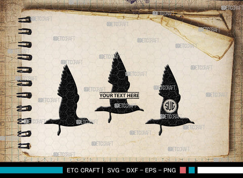 Seagull Monogram, Seagull Silhouette, Seagull SVG, Seagull Bird Svg, Seagull Wings Svg, Flying Seagull Svg, Bird Flying Svg, SB00314 SVG ETC Craft 