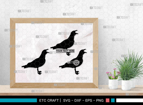 Seagull Monogram, Seagull Silhouette, Seagull SVG, Seagull Bird Svg, Seagull Wings Svg, Flying Seagull Svg, Bird Flying Svg, SB00314 SVG ETC Craft 