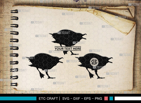 Seagull Monogram, Seagull Silhouette, Seagull SVG, Seagull Bird Svg, Seagull Wings Svg, Flying Seagull Svg, Bird Flying Svg, SB00314 SVG ETC Craft 