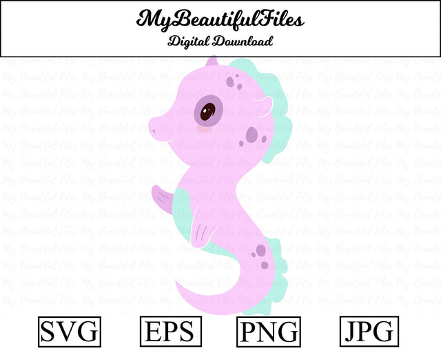 Seahorse - Animal SVG MyBeautifulFiles 