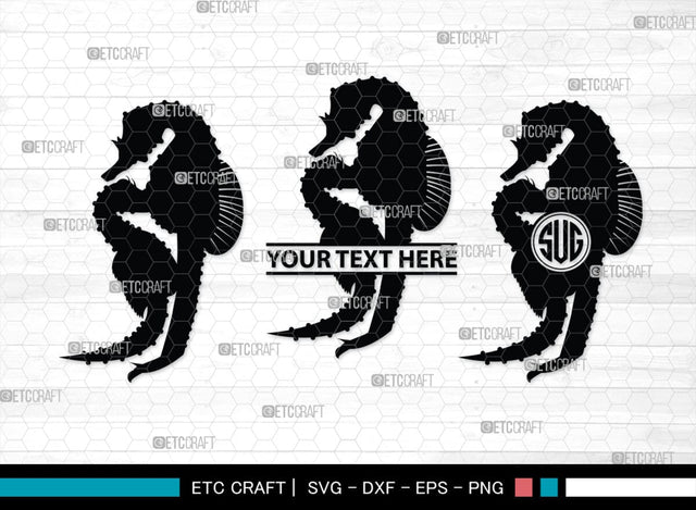 Seahorse Monogram, Seahorse Silhouette, Seahorse SVG, Sea Animal Svg, Aquatic Seahorse Svg, Undersea Seahorse Svg, Sea Horse Svg, SB00315 SVG ETC Craft 