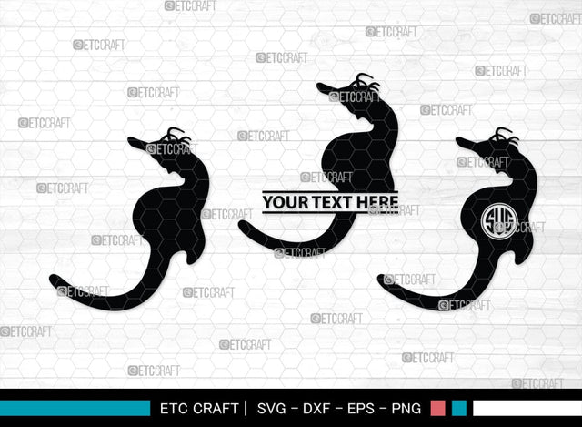 Seahorse Monogram, Seahorse Silhouette, Seahorse SVG, Sea Animal Svg, Aquatic Seahorse Svg, Undersea Seahorse Svg, Sea Horse Svg, SB00315 SVG ETC Craft 