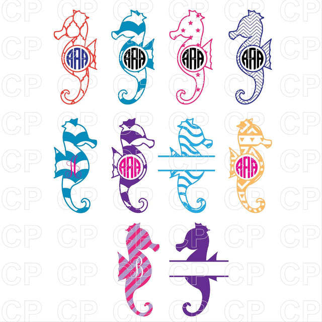 Seahorse SVG Bundle SVG cutperfectstudio