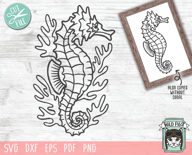 Seahorse SVG Cut File SVG Wild Pilot 