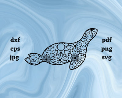 Seal Mandala SVG Cut File SVG Northern Light SVG 