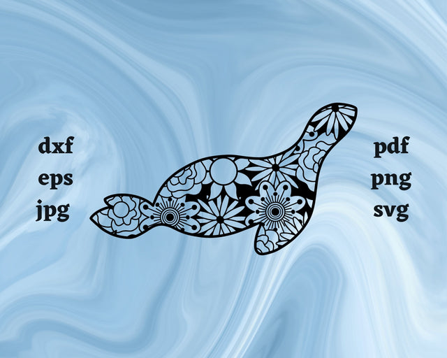 Seal Mandala SVG Cut File SVG Northern Light SVG 