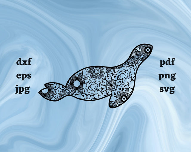 Seal Mandala SVG Cut File SVG Northern Light SVG 