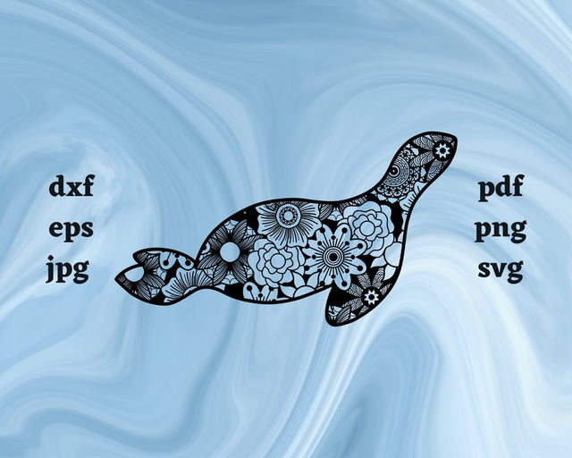 Seal Mandala SVG Cut File SVG Northern Light SVG 