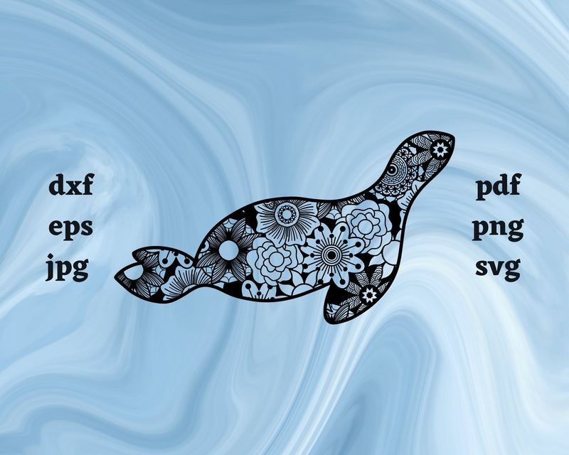 Seal Mandala SVG Cut File SVG Northern Light SVG 