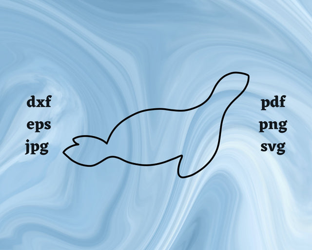 Seal Outline SVG Cut File SVG Northern Light SVG 