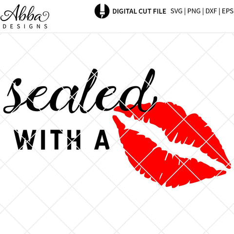 Sealed With A Kiss SVG Abba Designs 