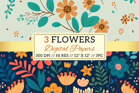 seamless background with leaves, seamless floral background Digital Pattern FloridPrintables 