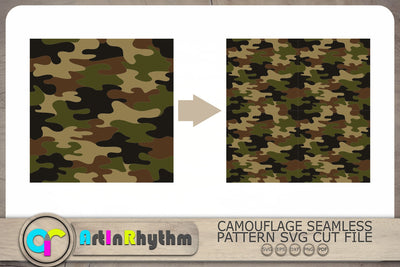 Seamless Camouflage Pattern Svg, Pattern Svg, Military Svg, Army Svg SVG Artinrhythm shop 
