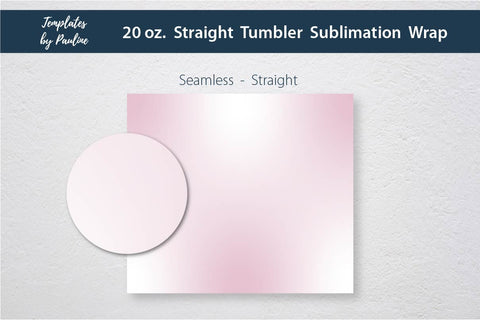 Seamless Candy Pink Ombre Sublimation Tumbler Wrap Sublimation Templates by Pauline 