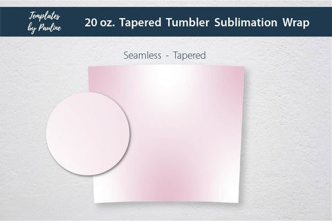 Seamless Candy Pink Ombre Sublimation Tumbler Wrap Sublimation Templates by Pauline 