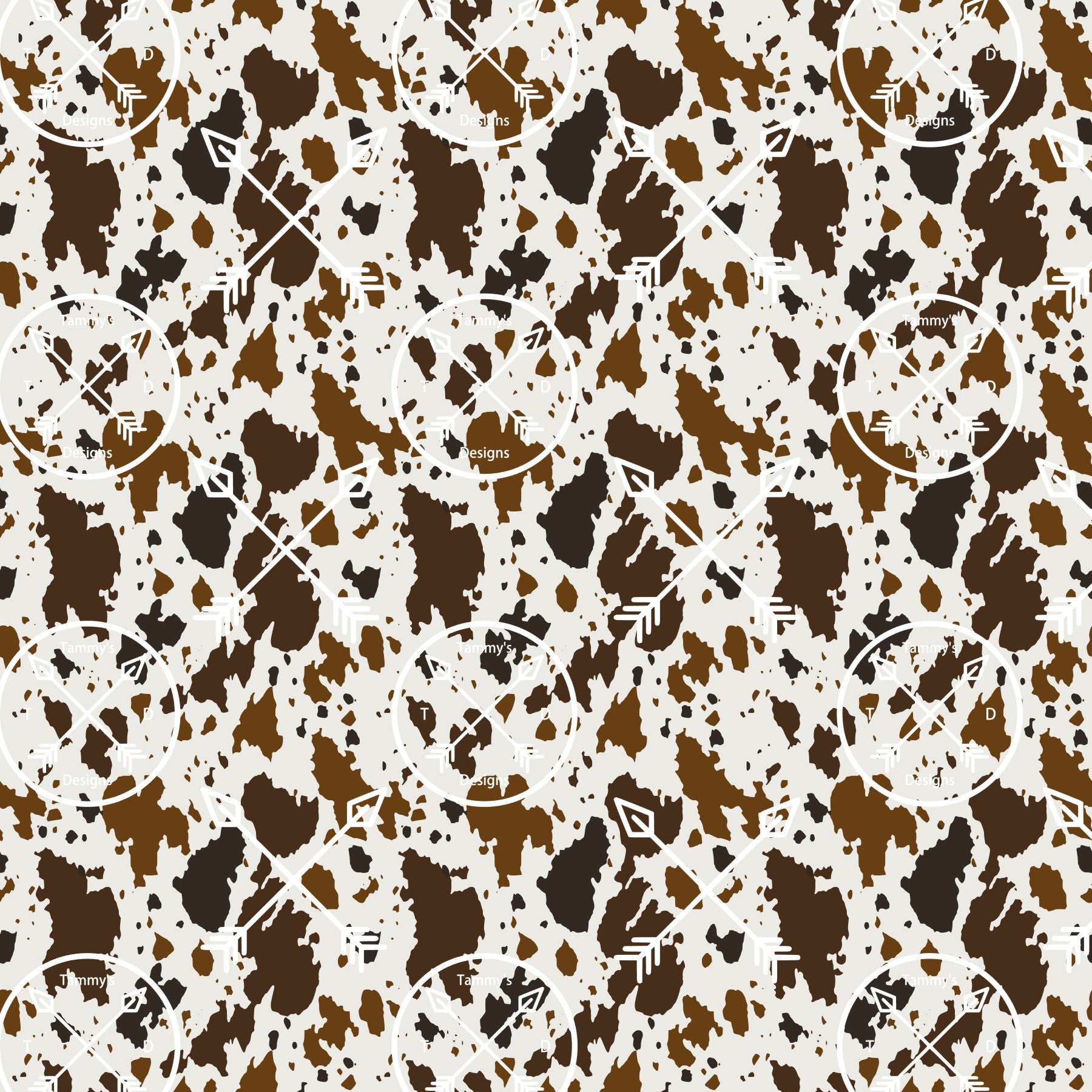 Seamless cow print pattern - So Fontsy