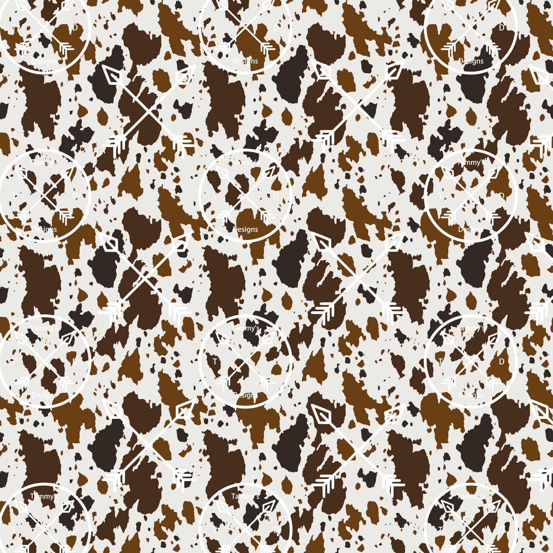 Cow Print Pattern Soft Seamless cow print pattern - So Fontsy
