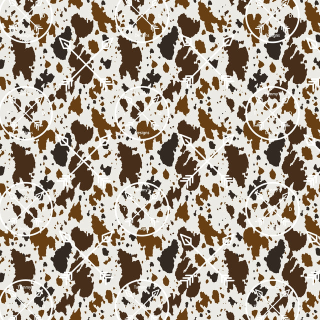 Seamless cow print pattern Sublimation Tammy Moberg 