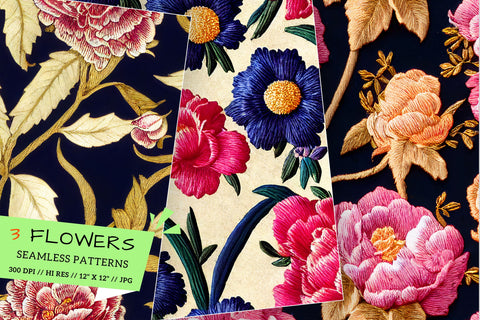 seamless floral background with flowers, seamless pattern, seamless background Digital Pattern FloridPrintables 