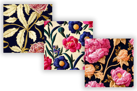 seamless floral background with flowers, seamless pattern, seamless background Digital Pattern FloridPrintables 