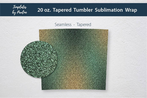 Seamless Glitter Beige Green Tumbler Wrap Sublimation Templates by Pauline 