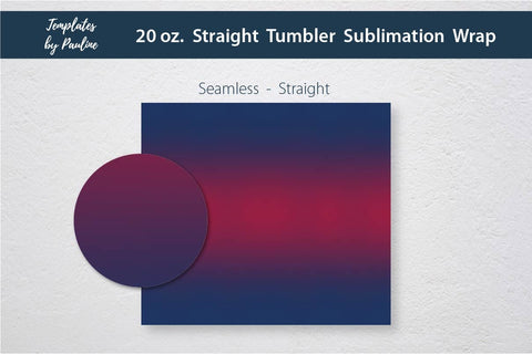 Seamless Patriotic Navy Red Ombre Sublimation Tumbler Wrap Sublimation Templates by Pauline 