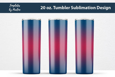 Seamless Patriotic Navy Red Ombre Sublimation Tumbler Wrap Sublimation Templates by Pauline 