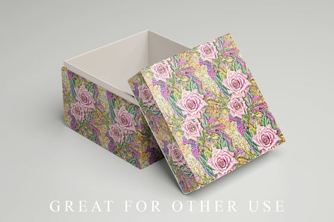 Seamless pattern flower plant illustration Digital Pattern artnoy 