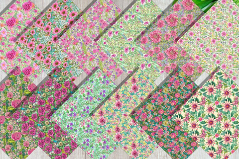 Seamless pattern flower plant illustration Digital Pattern artnoy 